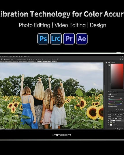 INNOCN Portable Monitor 13.3" OLED 1080P 100% DCI-P3 1MS 100000:1 USB C Plug Play Second Travel Computer Display Mini HDMI Photo Video Editing for Laptop MacBook PC Console