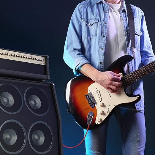 6.35 Male to Female 3.5 Headphones Adapter,TRS 1/4 to 3.5mm Stereo Cord 6.35mm 1/4 Male to 3.5mm 1/8 Female for Amplifiers, Guitar Amp, Piano, Home Theater Devices, or Mixing Console (1.5Ft/0.5M)