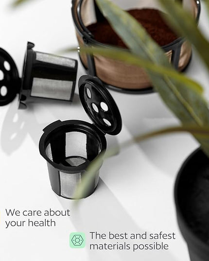 2 Reusable K Cups and Basket Coffee Filter for Keurig K-Duo Hot & Iced Single Serve & Carafe Coffee Maker with MultiStream Technology (Gen 2)