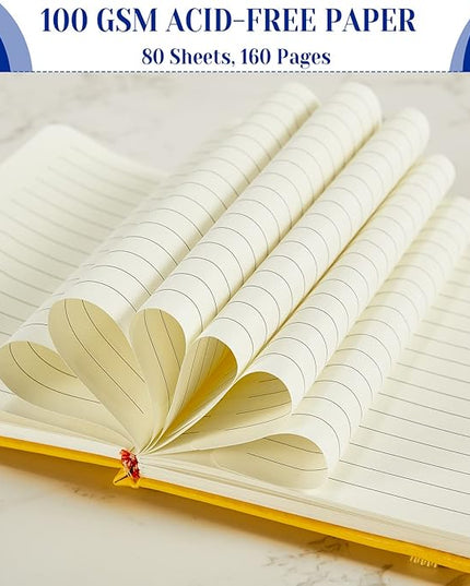 28 Pack Lined Notebook Journal Bulk A5 Hardcover Notebook PU Leather College Ruled Notepad 5.5 x 8.2 Inch Ruled Lined Journal Set With Pen Holder for School Business Work Travel Writing(Mixed Color)