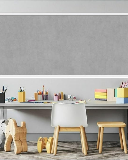 Amanti Art White Framed Magnetic Board 21x49 Oversize Vision Board for use with Magnets, 100% Metal Sheet to Display Items as Office Decor or for Home Organization in mudroom, Kitchen or Kids Room