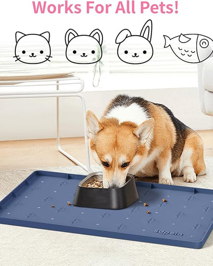 Sdpeia Under Sink Mat 22"×14" Waterproof Silicone Cabinet Liner & Sink Protector for Kitchen & Bathroom, Multi-Purpose Organizers Tray for Pets, Laundry, Cat Litter Mat