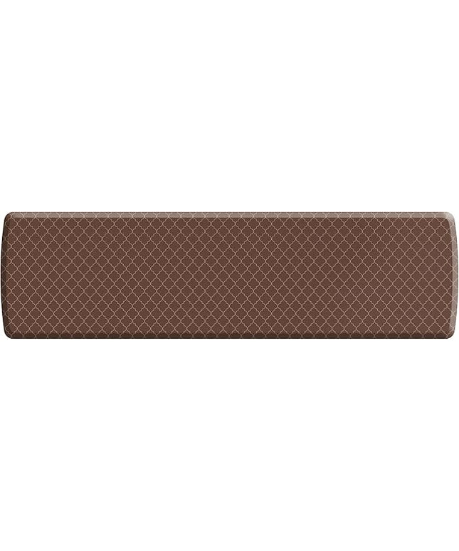 NewLife by GelPro Anti-Fatigue Designer Comfort Kitchen Floor Mat, 30x108" , Trellis Walnut Stain Resistant Surface with 3/4” Thick Ergo-foam Core for Health and Wellness