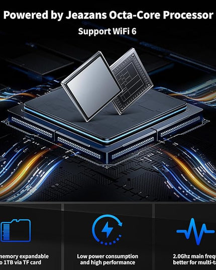 Latest 2025 Upgraded Android Tablet 10.1 Inch with IPS HD Touch Screen, Dual Camera, 64GB Storage 1TB Expansion, 8 in 1 Tablets Kit with Keyboard, Protective Case, Mouse, Stylus, BT 5.4, WiFi 6
