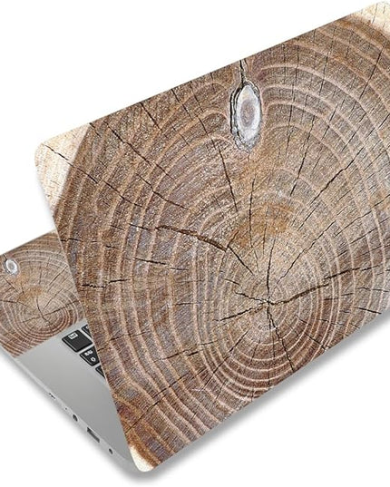 Laptop Skin Sticker Decal,12" 13" 13.3" 14" 15" 15.4" 15.6 inch Laptop Vinyl Skin Sticker Cover Art Protector Notebook PC (2 Wrist Pad Skin Included), Decorative Waterproof Removable, Wood Art