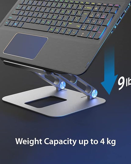 j5create Multi-Angle Aluminum Laptop Stand, Ergonomic Notebook Riser, Suitable for MacBook, Dell, HP, Lenovo, Fits Most laptops up to 16" (JTS127)