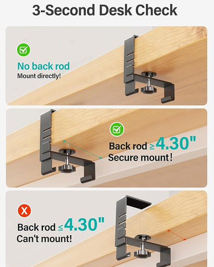 [Upgraded] 28.4" Under Desk Cable Management Tray, Orapoke Cable Management Under Desk No Drill, Large Fabric Cord Hider for Wire Organization, Cord Organizer Supports Up to 30lbs for Office, Home