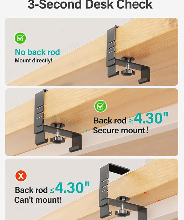 [Upgraded] 28.4" Under Desk Cable Management Tray, Orapoke Cable Management Under Desk No Drill, Large Fabric Cord Hider for Wire Organization, Cord Organizer Supports Up to 30lbs for Office, Home