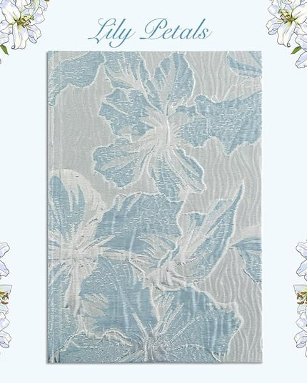 Hardcover Journal, Flower Notebook, A5, 6x8, Lined Pages, Lay-flat, Beautiful Journal for Women, Lily Flower, Blue Journal for Writing, Personal Notebook, Dream Journal, Self Care Journal