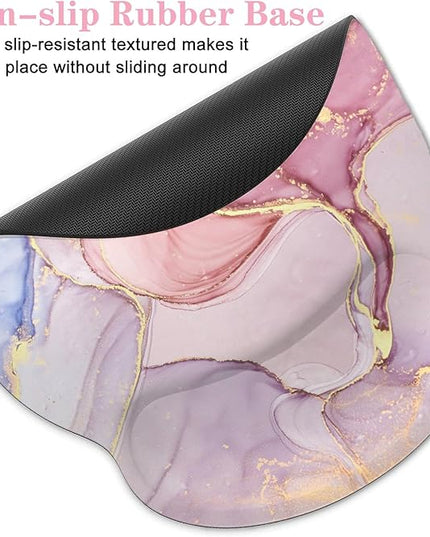 LATEEFAH Mouse Pad with Wrist Rest, 3-in-1 Gaming Mouse Pad, Keyboard Wrist Rest, Ergonomic Memory Foam Mousepad with Wrist Support for Computer Keyboard