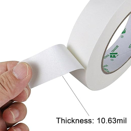 BOMEI PACK White Gaffer Tape, Matte Non-Reflective, 1inch x 30yds No Residue Hand Tear Self-Adhesive Gaffer Tape for Labeling, Cable, Stage, Photo Studio, Painters and Duct Repair, 1 Pack