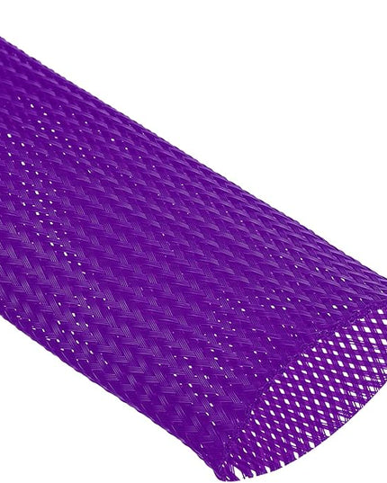 uxcell Expandable Sleeving,2 3/4-inch 10ft Cable Sleeve, Purple
