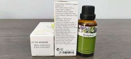 Oregano 1.01fl.oz Essential Oil, PHATOIL Pure Aromatherapy Oils for Diffuser, Humidifier, Perfect for DIY Soap, Candle, Bath Bombs Making(30ml)