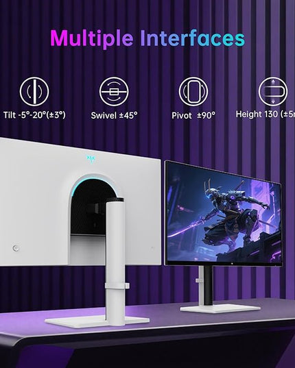 KTC 27 Inch 4K Gaming Monitor, Dual Mode UHD 160Hz & FHD 320Hz, Fast IPS, HDR400, Adaptive Sync, 90W Type-C, HDMI 2.1 & DP 1.4, Height Adjustment PC Monitor, VESA, KVM Support, H27P6