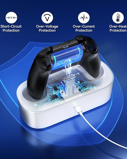 NEWDERY Charger Station for Xbox Wireless Controllers, Fast Charging Dock Single Charging Stand for Xbox One/Series X|S Controller