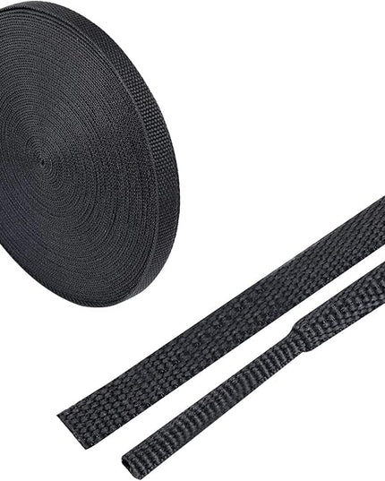 Heat Shrink Wire Loom 2:1 Shrinkable Braided Cable Sleeve 1/4 Inch ID-46ft Abrasion Protection Flexibility Fabric Wiring Harness Cover Sheath