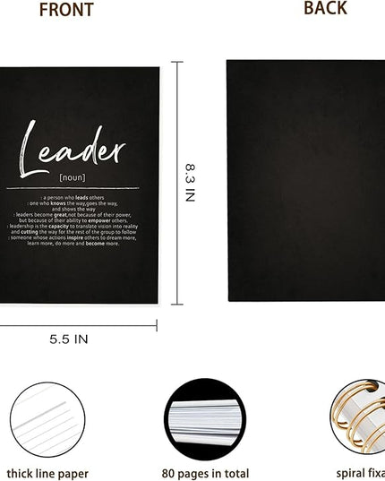 OXW Boss Gifts, Thank You Leadership Gifts Notebook Journal for Women Men Coworkers, Cool Gifts for Bosses, Appreciation Gifts for Boss Leader Mentor Supervisor Manager(5.5'' X 8.3'')