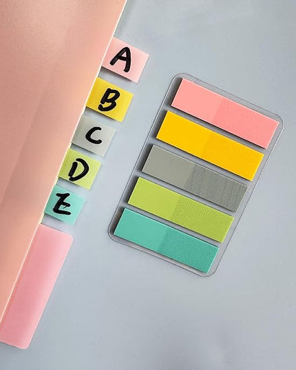 ELII 500 PCS Tabs 2 Inch Book Tabs Sticky Index Tabs,File Tabs Self Adhesive,Page Markers Index Labels for Pages Notebooks