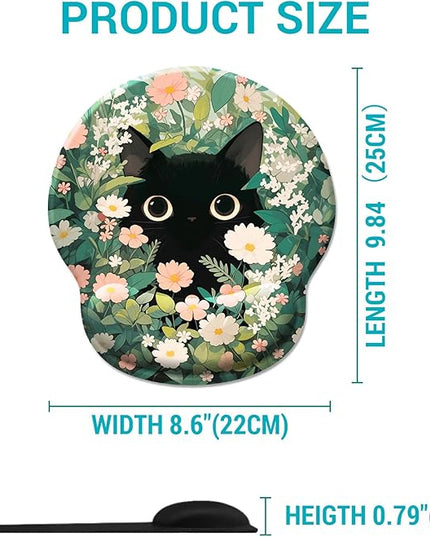 Ergonomic Mouse Pad with Wrist Support, Dumpster on Fire Gel Mouse Pads Wrist Rest for Desk, Cute Funny Comfortable Computer Mousepad for Gaming Laptop Work Home Accessories Office Supplies Decor
