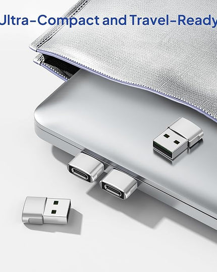 Elebase for Samsung Galaxy Tab S10 Adapter,USB to USB C Adaptor 4Pack,Type C Female to A Male Cable Converter for Tab S9 S8 A9 A8 Lite,S25 S24 S23 S22,Note 20 10 9 8,A55 A54 A35 A34 A23 A25 A15 A14 5G