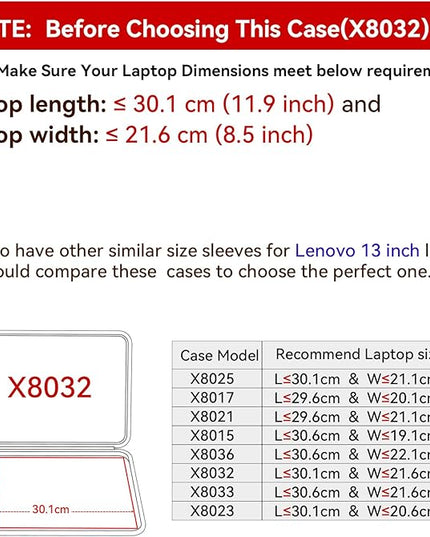Smatree Hard EVA Protective Sleeve Case Compatible for 13 inch Lenovo ThinkPad X13 Yoga Gen 4 2-in-1 Laptop/ThinkPad X13 Gen 4 Notebook Bag (X8032)