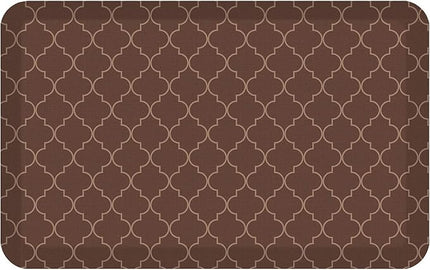 NewLife by GelPro Anti-Fatigue Designer Comfort Kitchen Floor Mat, 20x32”, Trellis Walnut Stain Resistant Surface with 3/4” Thick Ergo-foam Core for Health and Wellness