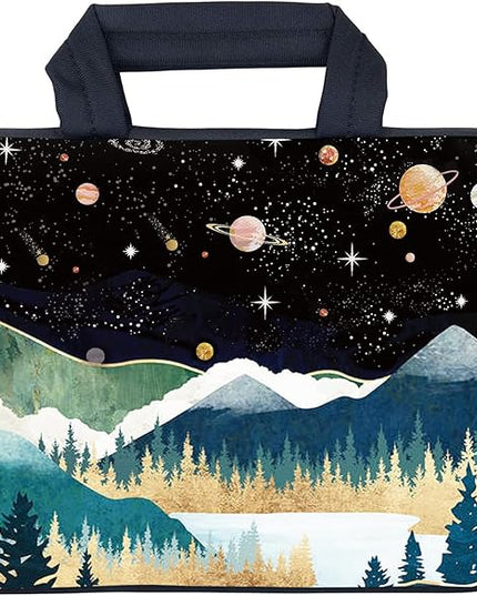 AMARY Laptop Sleeves 11.6" 12" Laptop Handle Bag Neoprene Notebook Carrying Pouch Chromebook Sleeves case Ultrabook Case Tablet Cover Fit Apple MacBook Air HP DELL Lenovo Asus (Mountains Galaxy)