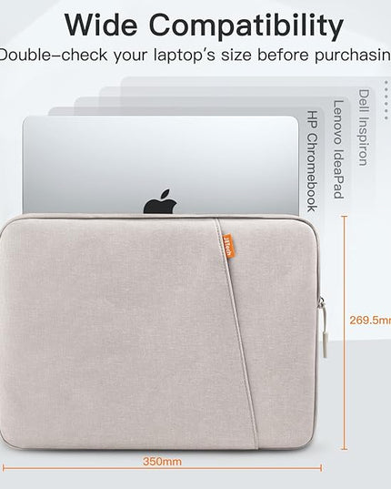 JETech Laptop Sleeve for 14-Inch MacBook Air/Pro, MacBook Pro M5/M4/M3/M2/M1 2021-2025, Waterproof Bag Case with Pocket, Compatible with 14 Inch Notebook (Starlight)