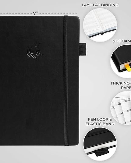 Clever Fox Planner Large – Undated Weekly & Monthly Planner for Productivity, Time Management & Goals – Organizer Journal – 7x10” (Black)