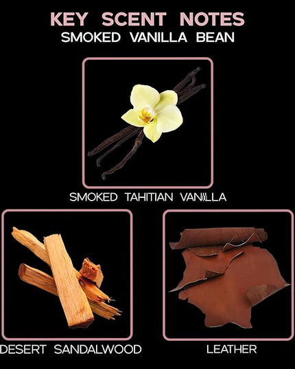 LOVSPA Reed Diffuser Set, Smoked Vanilla Scented Oil Diffuser with Sticks, Home Fragrance Accessories for Bathroom Shelf Decor, Aroma Diffusers for Home or Office Fall Decor, USA Made