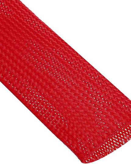 uxcell Expandable Sleeving, 2-inch 10ft Cable Sleeve, Red