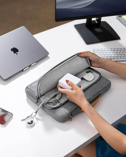 tomtoc 360 Protective Laptop Carrying Case for 2025 13-inch MacBook Air M4/A3240 M3/A3113 M2/A2681 M1/A2337, MacBook Pro M2/A2686 M1/A2337, iPad Pro M4 & iPad Air M3, Water-Resistant Laptop Bag