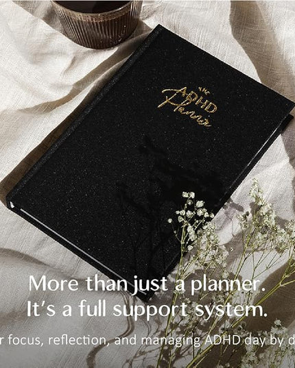 The ADHD Planner for Adults - Undated Daily & Weekly ADHD Journal for Disorganized People, 90 Days - Habit Tracker, Record Emotions & Mood - Academic Goals - Structure & Focus for Adults Brains