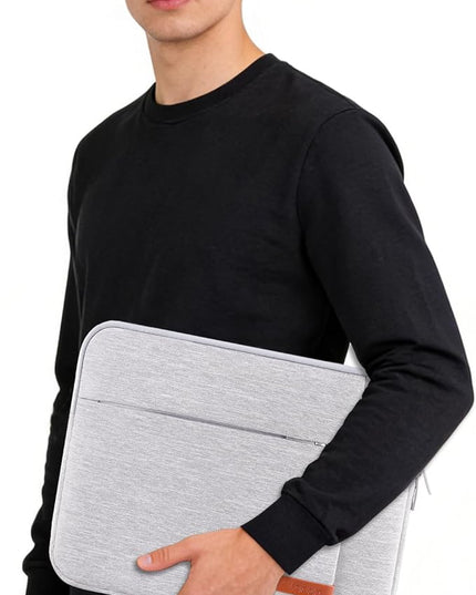 Lacdo 13 inch Laptop Sleeve Case for 13 inch New MacBook Air M4 A3240 2025, M3 A3113, M2 A2681, M1 A2337 | 13" MacBook Pro M2/M1 A2338 A2251 A2289 | 13" iPad Pro M5 / iPad Air M3 Computer Bag, Gray