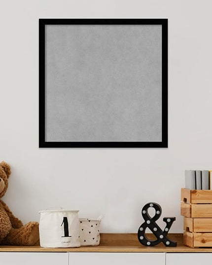 Amanti Art Black Framed Magnetic Board 17x17 Small Vision Board for use with Magnets, 100% Metal Sheet to Display Items as Office Decor or for Home Organization in mudroom, Kitchen or Kids Room
