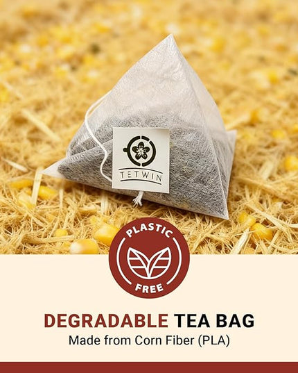 Jasmine Black Tea Bags, 3-Scented Loose Leaf in PLA teabag - Bitterness-Free, Naturally Sweet & Mellow, 10 Count Portable Tin