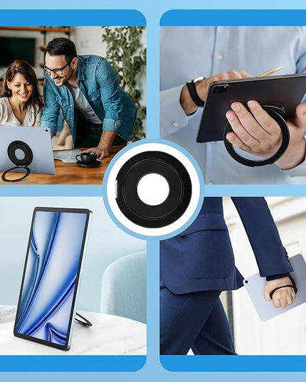 Universal Tablet Mount Holder Stand for iPad - 360° Rotating Tablet Ring Holder Handle Bracket Mount Hand Grip for iPad, Pro, Air, Mini, Galaxy Tab, Fire, Kindle, E-Book Compatible to MagSafe Stand