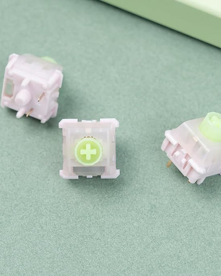 WS BigLucky Keyboard Switches: 5 Pins Mechanical Click Linear Tactile Switches Factory Pre Lubed Key Switch for MX Mechanical Keyboard 12Pcs (Multicolor)