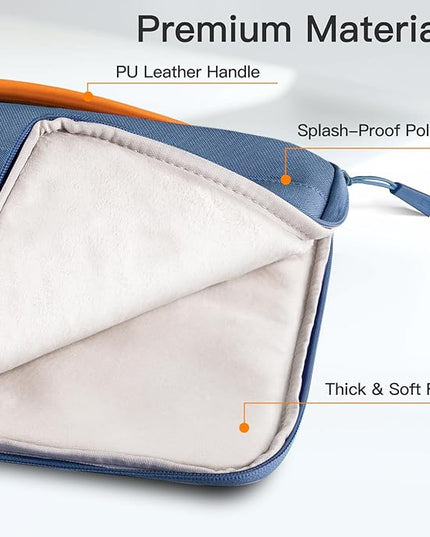 JETech Laptop Sleeve for 13-14Inch MacBook Air/Pro (M5/M4/M3/M2/M1,2020-2025), Waterproof Bag with Portable Handle and Pocket