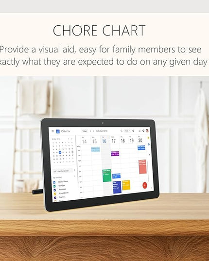 15.6 to 27 inch Touchscreen Digital Calendar & Wall Planners, Smart Whiteboard Calendar for Chore Chart & Work Schedule, Built in Speakers and Camera, Include Wall Mount & Desk Stand (17.3-inch)