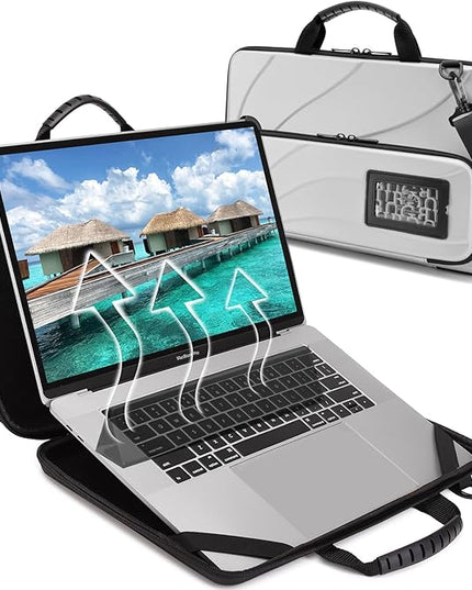 BUG 17.3 Inch Laptop Case Hard Shell, Protective Laptop Carrying Case with Stand for Heat Dissipation