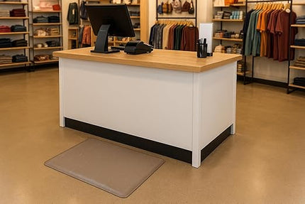 FANMATS 34243620 Guardian Marble Top Anti-Fatigue Floor Mat, Vinyl, 2" Width, 3" Length, Brown