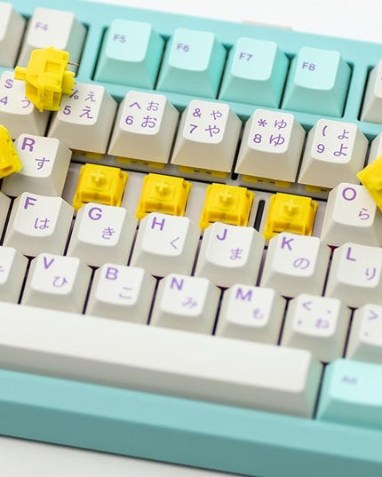 WS Arowana Gold Mechanical Keyboard Switches, 35Pcs HMX Linear Switches Pre Lubed 5 Pins 45gf Key Switch for Mechanical Gaming Keyboard (Gold)