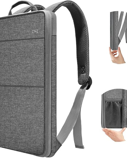 ZINZ Slim & Expandable Laptop Backpack Water Resistant Travel Backpack Compatible with MacBook Air/Pro 13-14 inch XPS 13 Surface 13.5" and Most 13-14 inch NoteBooks,G01Y01