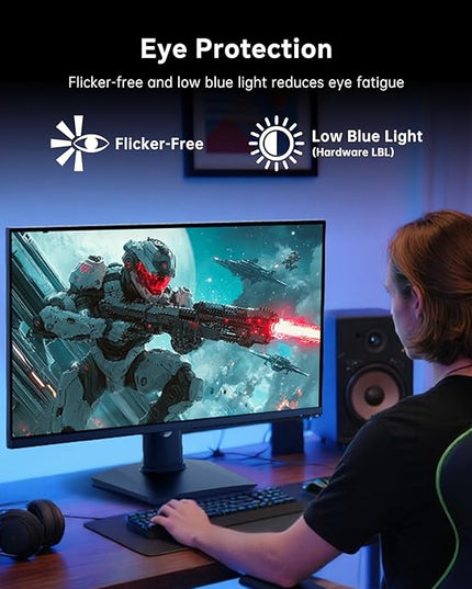 KTC 27 Inch Gaming Monitor 240Hz, FHD 1080p Fast IPS Computer Monitor with Adaptive Sync, HDR, Height Pivot Tilt Adjustable, Vesa Mount, HDMI/DP/USB, H27F7
