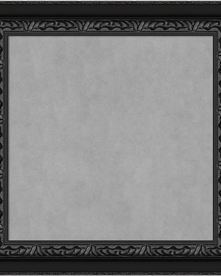 Amanti Art Black Framed Magnetic Board 16x16 X-Small Vision Board for use with Magnets, 100% Metal Sheet to Display Items as Office Decor or for Home Organization in mudroom, Kitchen or Kids Room