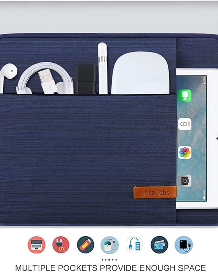Lacdo 15-15.6 Inch Laptop Sleeve Case for Acer HP Lenovo Dell ASUS Laptop, Acer Aspire 15, HP Pavilion/Envy 15, Dell Inspiron/Latitude 15, Lenovo IdeaPad 15, ASUS ZenBook 15 Computer Bag, Blue