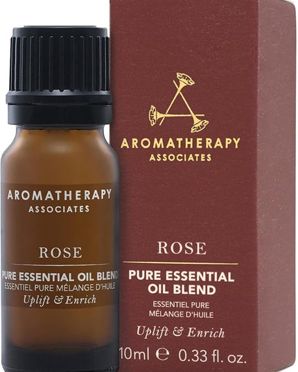 Aromatherapy Associates Rose Pure Essential Oil Blend. Premium Undiluted Blend to Uplift The Senses. Hand-Crafted with Rose, Geranium and Palmarosa (0.33 fl oz)