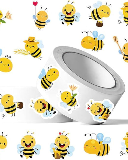 500 Pcs Cute Bee Sticker for Teen - Sticker Graphic - Cartoon Stickers for Water Bottles Laptop Bumblebee Stickers Waterproof Aesthetic Vinyl Decals Stickers for Adults Teens