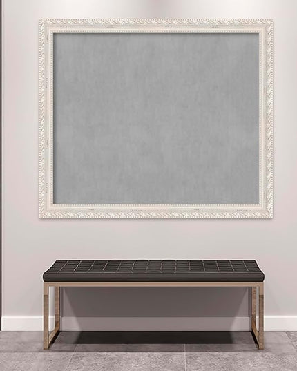 Amanti Art White Framed Magnetic Board 46x54 Oversize Vision Board for use with Magnets, 100% Metal Sheet to Display Items as Office Decor or for Home Organization in mudroom, Kitchen or Kids Room